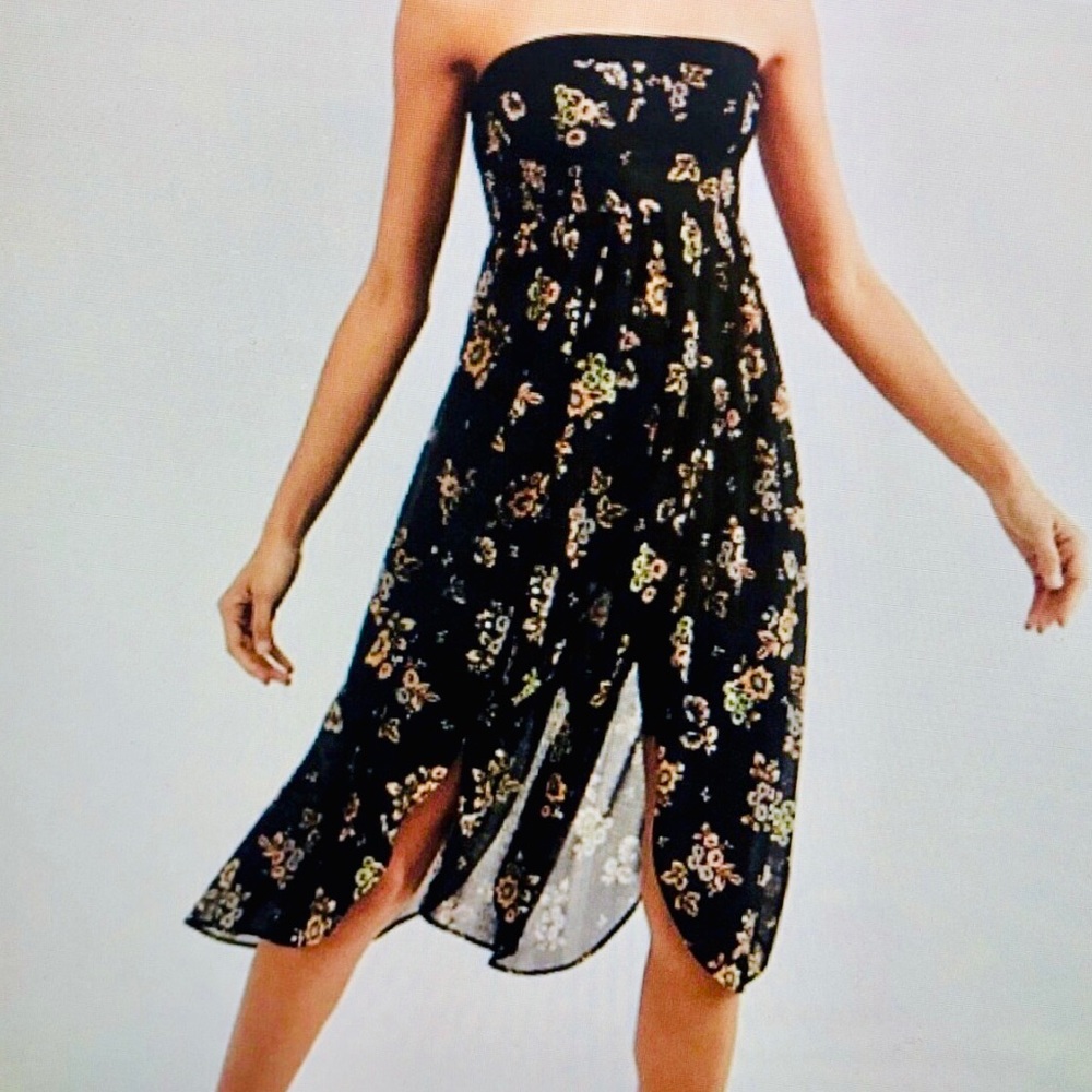 NWOT Free People strapless Kitty tube top tulip dress